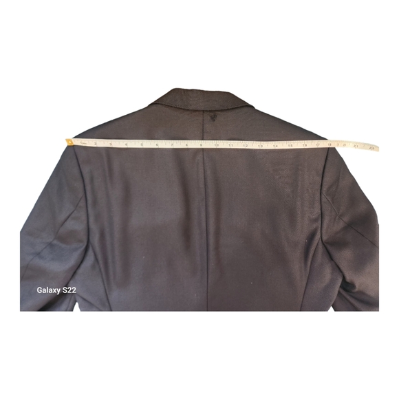 Hugo Boss Men's Blazer 38R, Solid Black, Single Breasted, 100% Wool - Picture 9 of 16